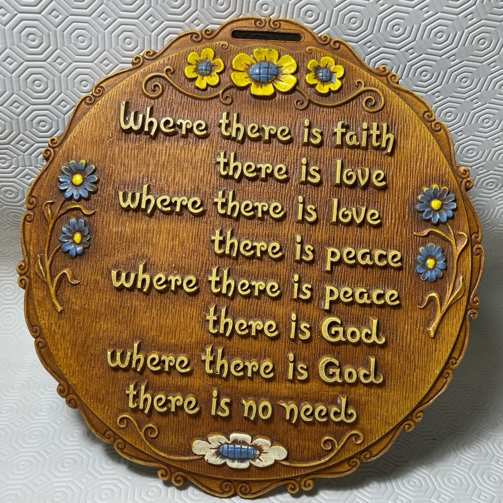 “Where there is Faith…” wall hanging like Coppercraft